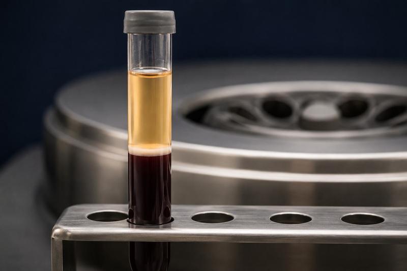 Separated plasma, prepared in the room