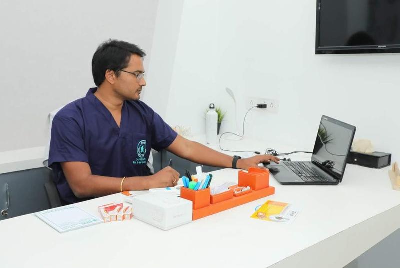 Dr. G. Revanth at Dr. Revanth's Hair Clinic, Banjara Hills, Hyderabad
