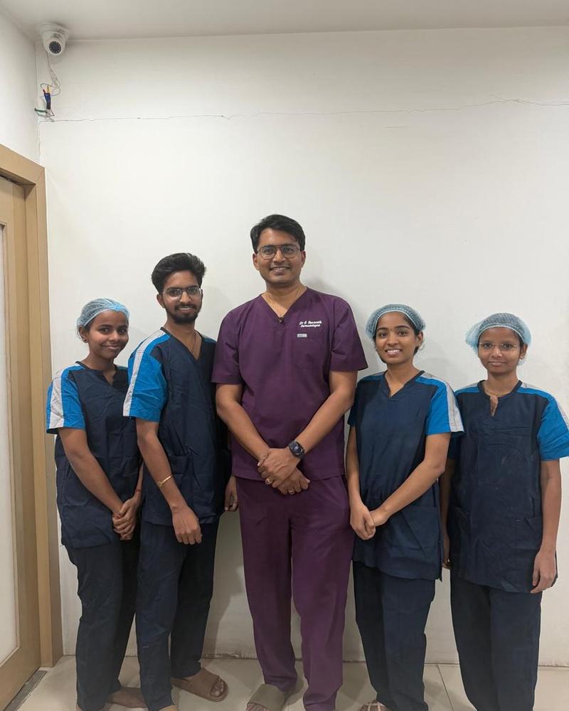 The clinical team at Dr. Revanth's Hair Clinic, Banjara Hills, Hyderabad